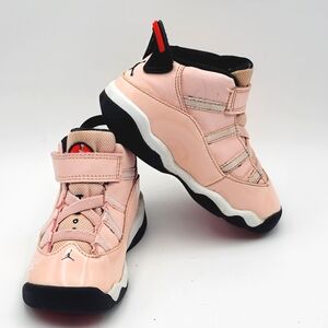 Jordan 6 Rings Toddler Pink High-Top Sneakers SIZE 8C. #1565‎